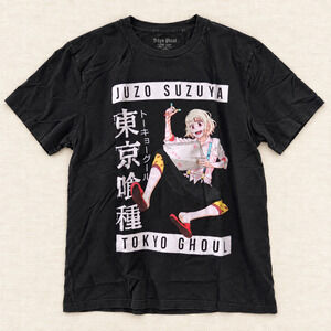 Tokyo Ghoul Juzo Suzuya T Shirt Small Black Funimation Anime Cotton Tee